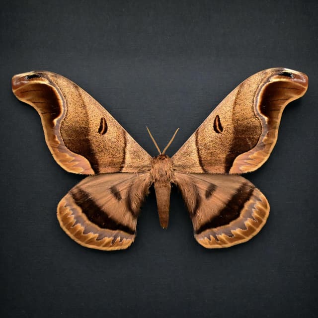 Rare Giant Saturn moth framed taxidermy - Caio romulus - XL specimen
